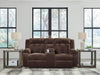 Free Wake - Chocolate - Double Relcining Power Loveseat With Console - Simple Home Plus