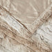 Zuri - Oversized Faux Fur Heated Throw - Sand - Simple Home Plus