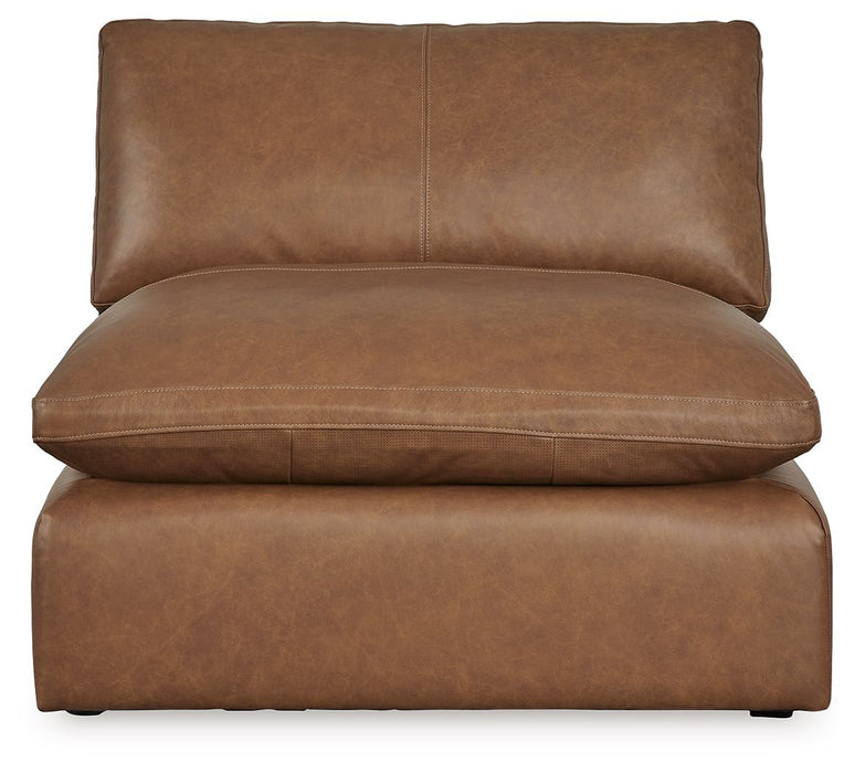 Emilia - Armless Chair - Caramel - Simple Home Plus