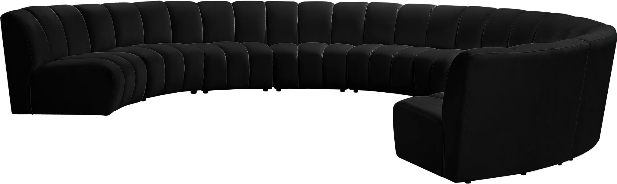 Infinity - 9 Piece Velvet Modular Sectional - Simple Home Plus