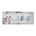 Perched Birds - Hand Painted Plank - White / Gray - Simple Home Plus