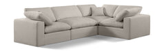 Comfy - 4 Piece Linen Fabric Modular Sectional - Simple Home Plus