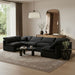 Indulge - Velvet 6 Piece Modular U-Shaped Sectional - Simple Home Plus
