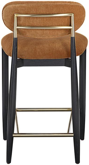 Riccio - Fabric Stool - Black Frame - Simple Home Plus