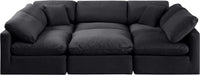 Indulge - Velvet 6 Piece Modular Sectional - Simple Home Plus