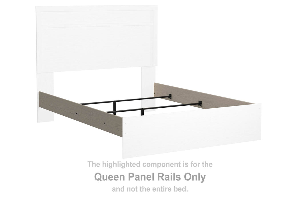 Stelsie - Queen Panel Rails - White - Simple Home Plus