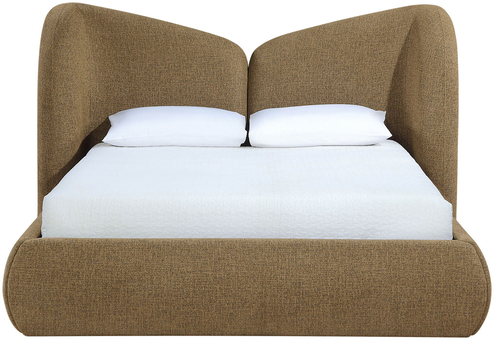 Elowen - Chenille Fabric Upholstered Bed - Simple Home Plus