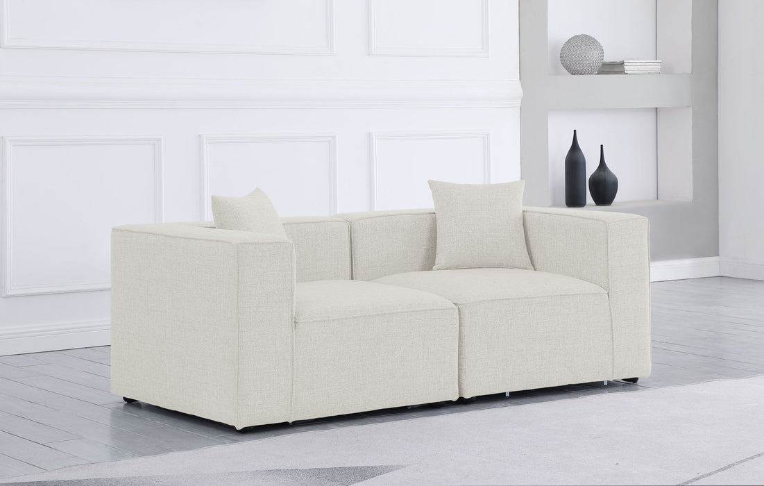 Cube - Linen Modular 2 Seat Sofa - Simple Home Plus