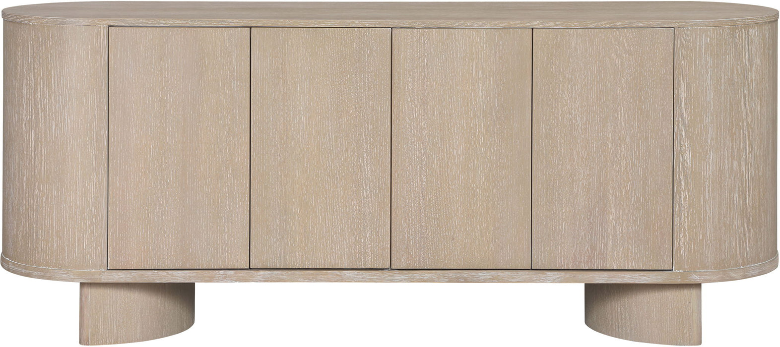 Caldra - Oak Veneer And Solid Wood Sideboard / Buffet - Simple Home Plus