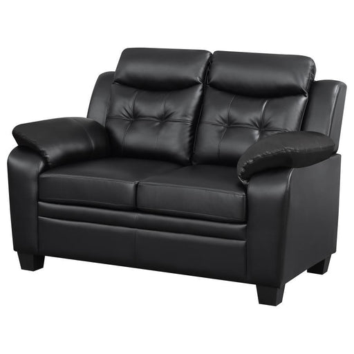 Finley - Tufted Upholstered Loveseat - Black - Simple Home Plus