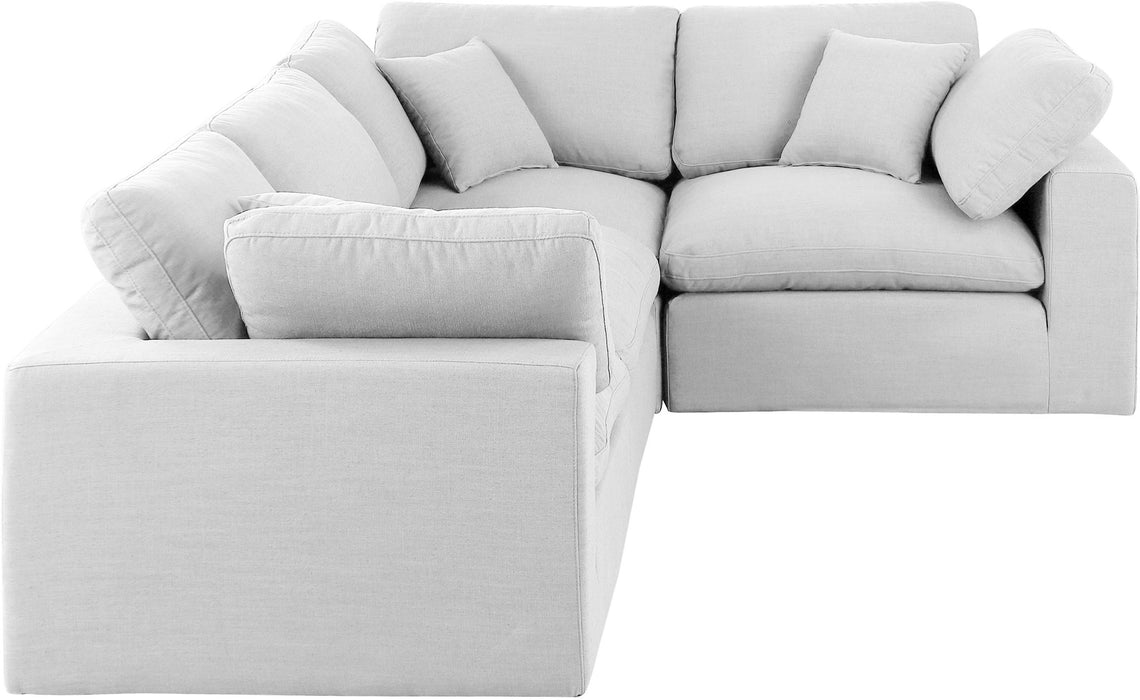 Comfy - 4 Piece Linen Fabric Modular Sectional - Simple Home Plus