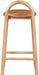 Calvin - Faux Leather Stool - Light Brown Legs - Simple Home Plus