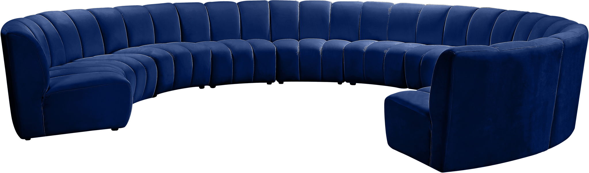 Infinity - 10 Piece Velvet Modular Sectional - Simple Home Plus