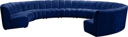 Infinity - 10 Piece Velvet Modular Sectional - Simple Home Plus