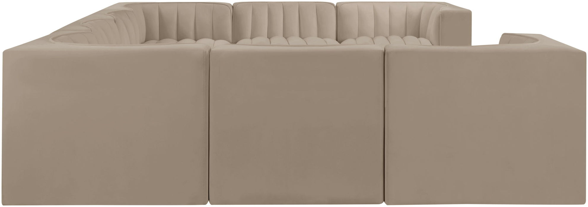 Rummi - Velvet Performance Fabric Upholstered Modular Sectional - Simple Home Plus