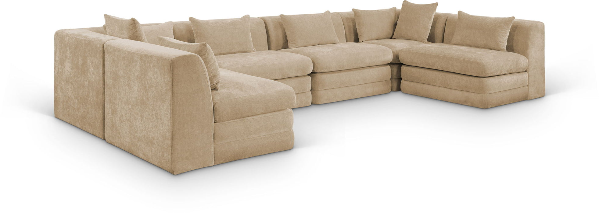 Stellar - 6 Piece Upholstered Modular Sectional - Simple Home Plus