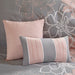 Lola - King 6 Piece Printed Duvet Cover Set - Gray / Blush - Simple Home Plus