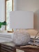 Vien - Terracotta Table Lamp - Distressed White - Simple Home Plus