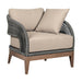 Orbit - Outdoor Patio Chair - Weathered Eucalyptus / Taupe - Simple Home Plus