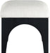 Lawson - Chenille Fabric Ottoman - Black Base - Simple Home Plus