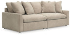 Whitehaven - 2-Piece Sectional Loveseat - Oatmeal - Simple Home Plus