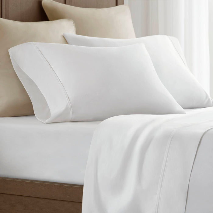 Standard Sateen Pillowcase Set - White - Simple Home Plus