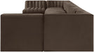 Rummi - Armless Velvet Performance Fabric Upholstered 9 Piece Modular Sectional - Simple Home Plus