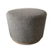 Zoe - Oval Accent Ottoman - Navy / Beige - Simple Home Plus