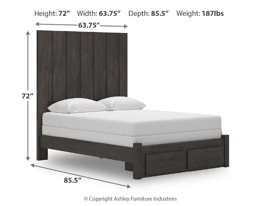 Fraluna - Panel Storage Bed - Simple Home Plus
