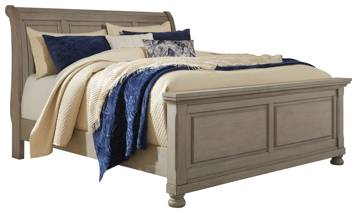 Lettner - Sleigh Bed - Simple Home Plus