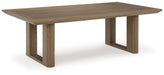 Serene Bay - Dark Brown - Rectangular Cocktail Table - Simple Home Plus