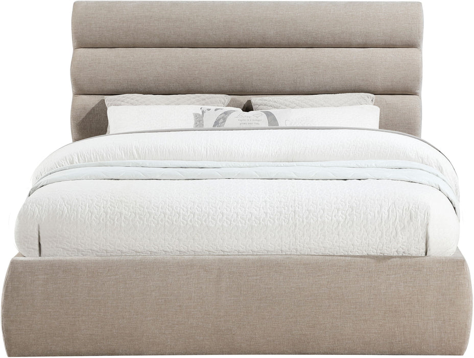 Adam - Chenille Fabric Bed With 52" Headboard - Simple Home Plus