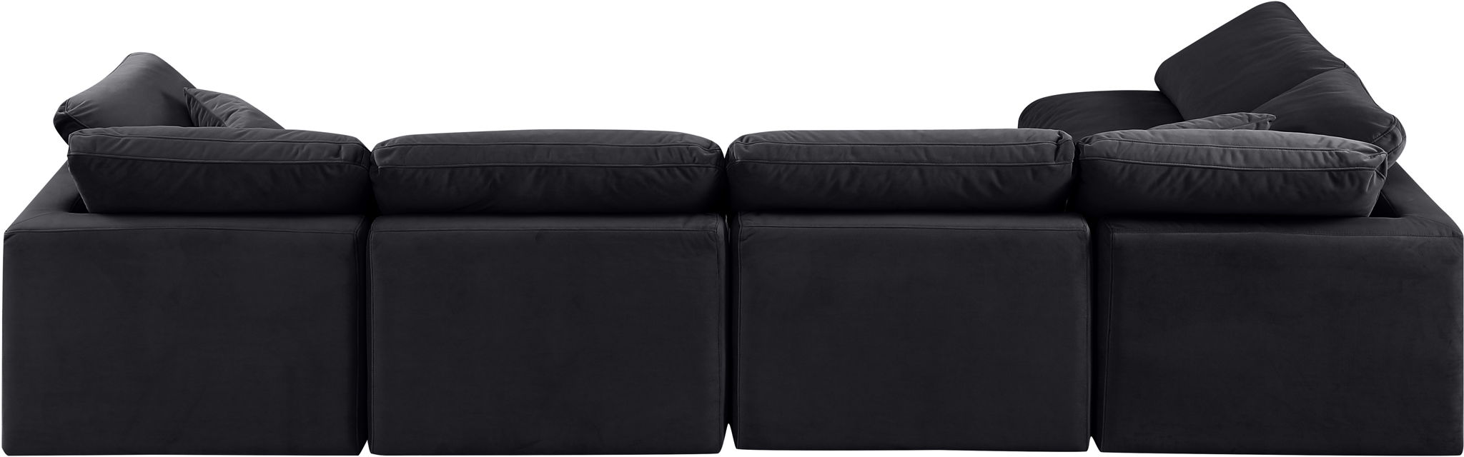 Indulge - Velvet 5 Piece Modular Sectional - Simple Home Plus