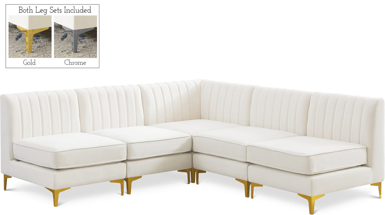 Alina - 5 Piece Armless Sectional - Simple Home Plus