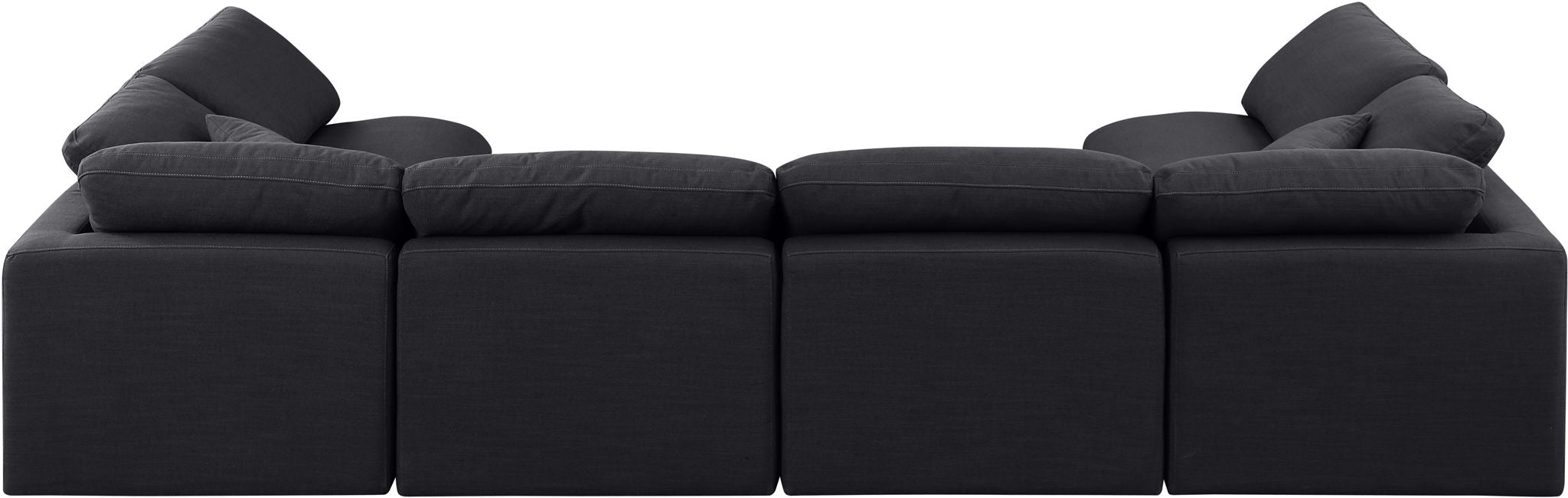 Indulge - Linen 6 Piece Modular U-Shaped Sectional - Simple Home Plus