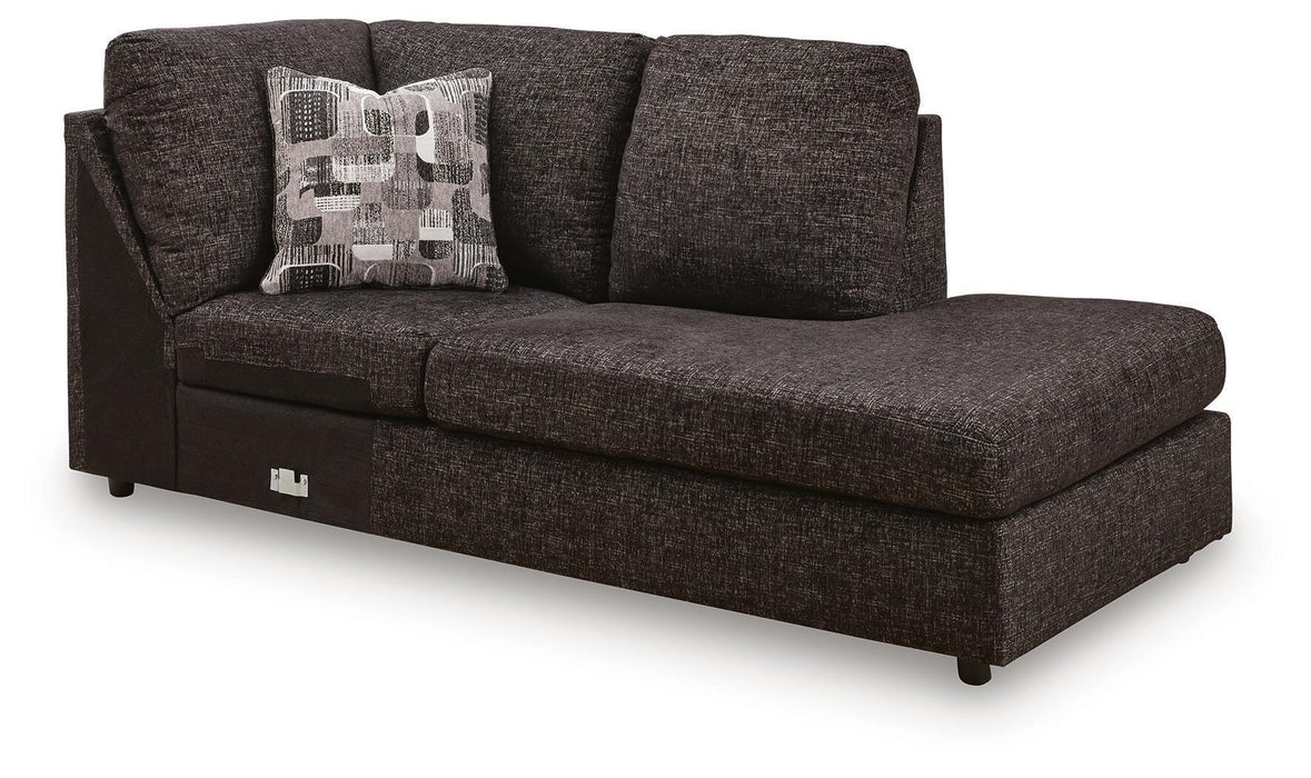 Lentiz - RAF Corner Chaise - Onyx - Simple Home Plus