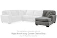 Birkdale Court - Raf Corner Chaise - Gray - Simple Home Plus