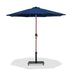 Fiji - Aluminum Patio Umbrella With Square Black And Teak Base - Simple Home Plus