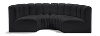 Arc - Faux Leather 4 Piece U-Shaped Modular Sofa - Simple Home Plus
