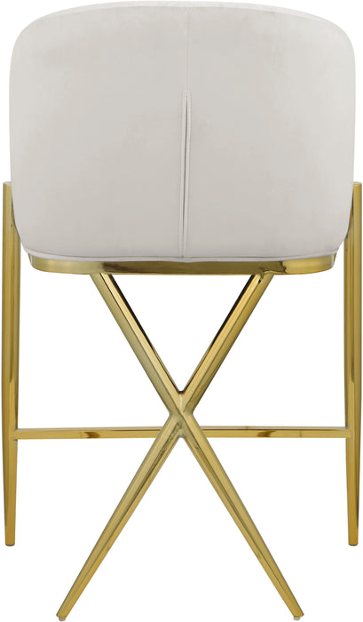 Xavier - Counter Stool with Gold Legs - Simple Home Plus
