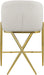 Xavier - Counter Stool with Gold Legs - Simple Home Plus