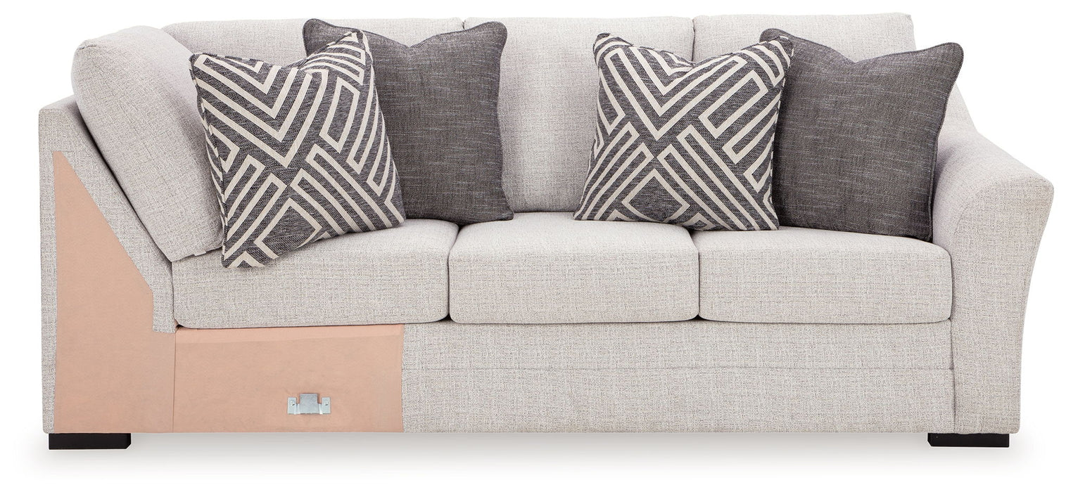 Koralynn - Raf Sofa with Corner Wedge - Stone - Simple Home Plus