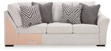 Koralynn - Raf Sofa with Corner Wedge - Stone - Simple Home Plus