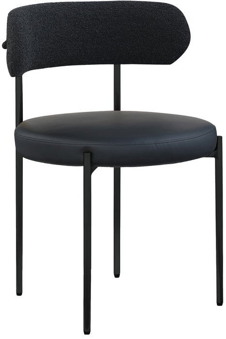 Beacon - Faux Leather Dining Chair With Black Legs (Set of 2) - Simple Home Plus