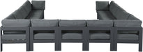 Nizuc - Outdoor Patio 13 Piece Modular Sectional With Gray Frame - Simple Home Plus