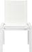 Nizuc - Outdoor Patio Dining Chair With White Frame (Set of 2) - Simple Home Plus