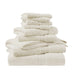800GSM - 8 Piece Antimicrobial Towel Set - Cream - Simple Home Plus