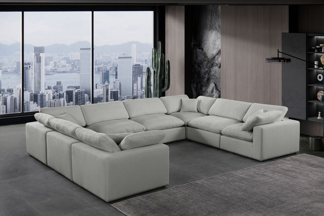 Comfy - 8 Piece Linen Modular Sectional - Simple Home Plus