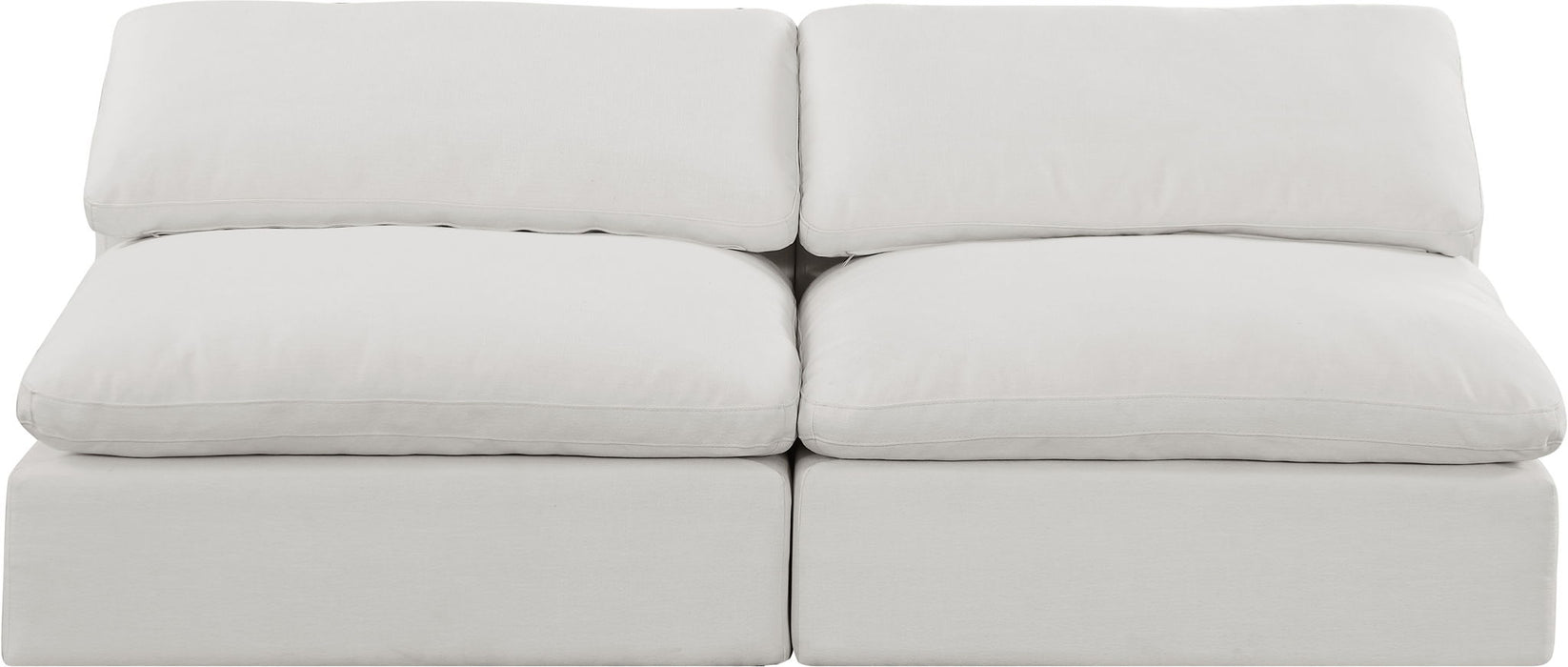 Comfy - Linen Modular Armless Sofa 2 Seats - Simple Home Plus