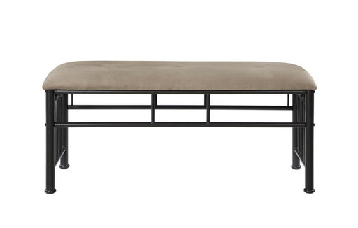 Livingston - Upholstered Bench - Brown And Dark Bronze - Simple Home Plus